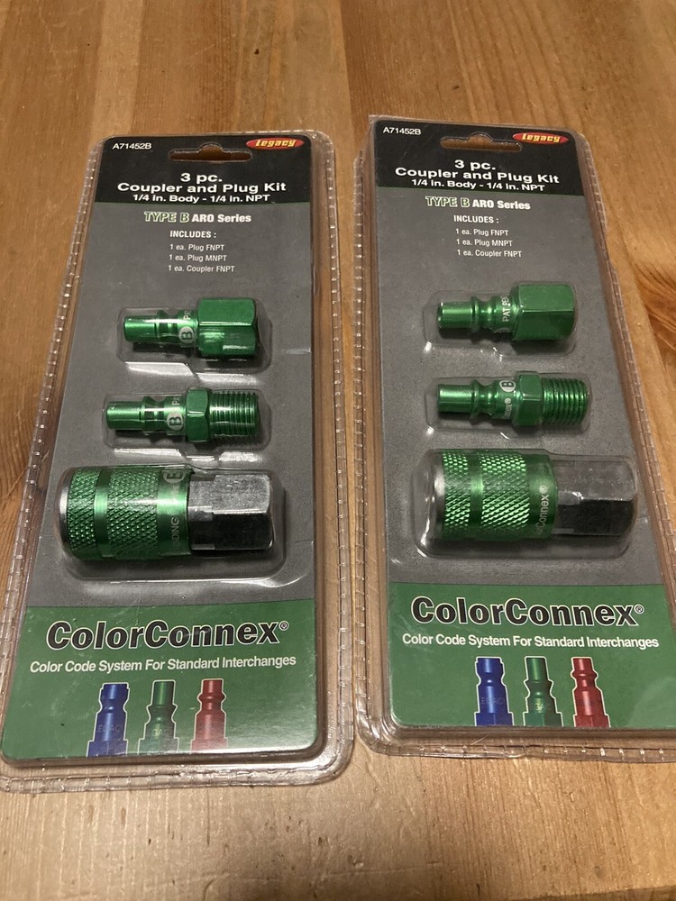 2 Pack Coupler And Plug Kit Type B