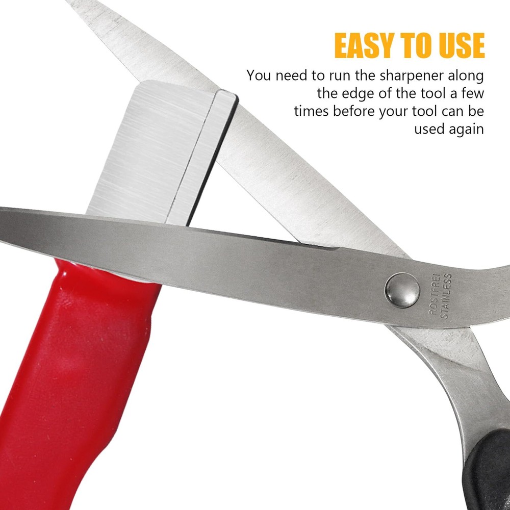 2Pcs Garden Tool Sharpener Quick Gardening Scissors Sharpener for Lawn Mower ...