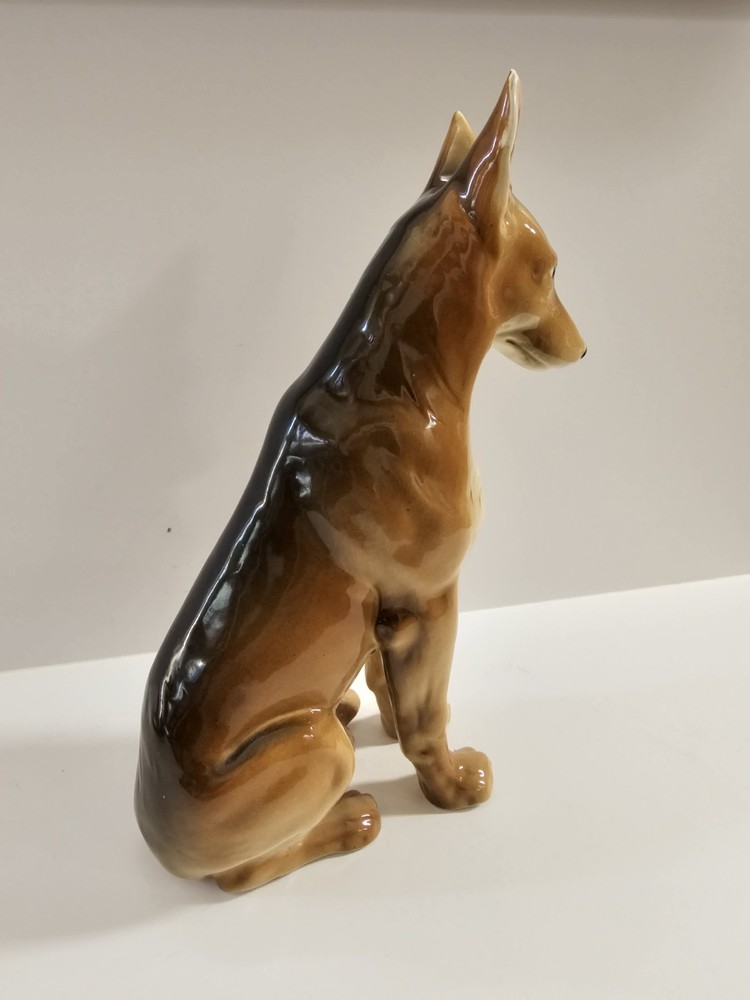10" Ceramic German Sheppard Figurine