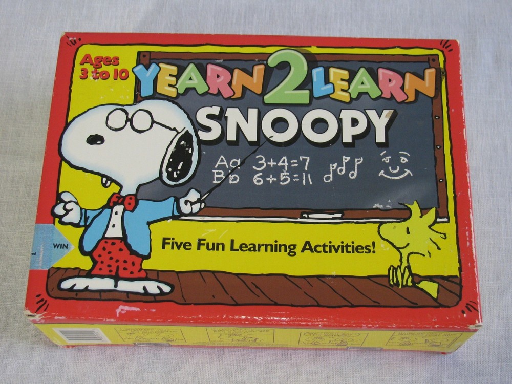 Image Smith Yearn2Learn Snoopy 5 Fun Learning Activities, 7 Disks/Box ONLY, 1993