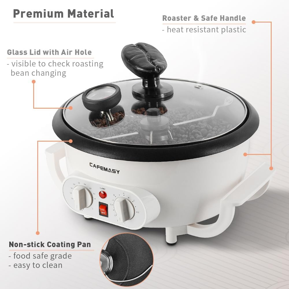 Home Coffee Bean Roaster Machine - Coffee Bean Handle Design Electric Automatic