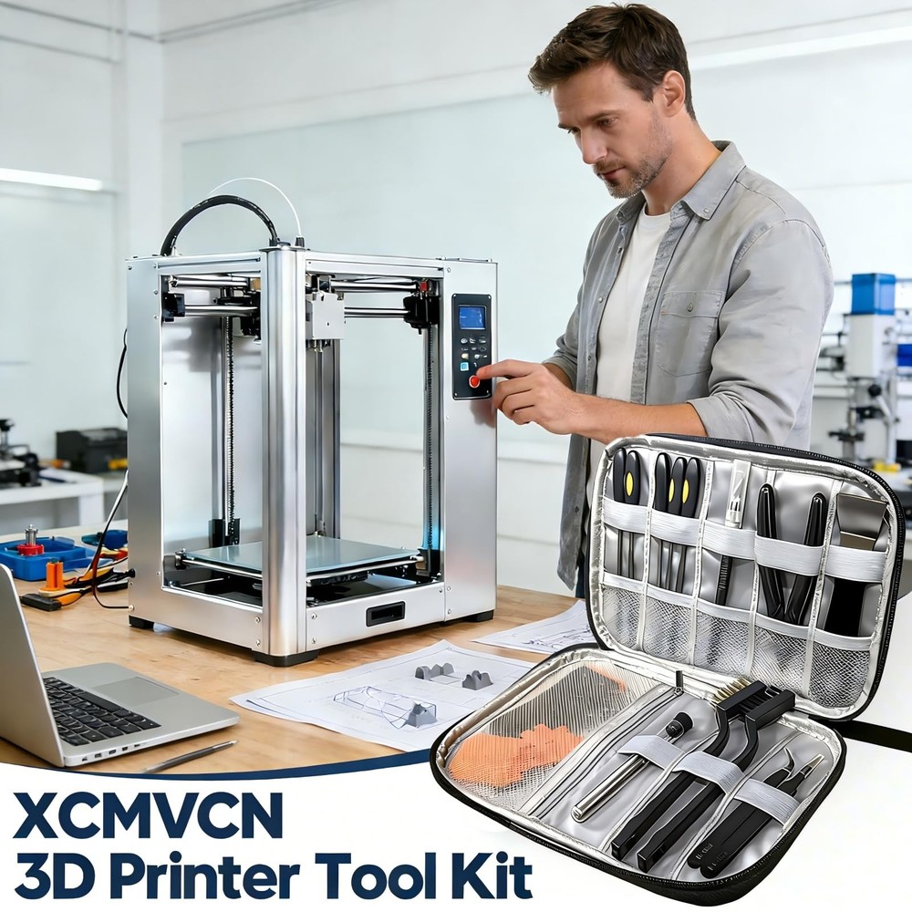 43Pcs 3D Printer Tools Kit, Complete 3D Printing Accessories & Maintenance Se...