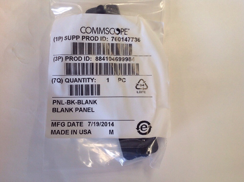 Commscope Patch Panal Blank Plates PNL-BK-BLANK760147736