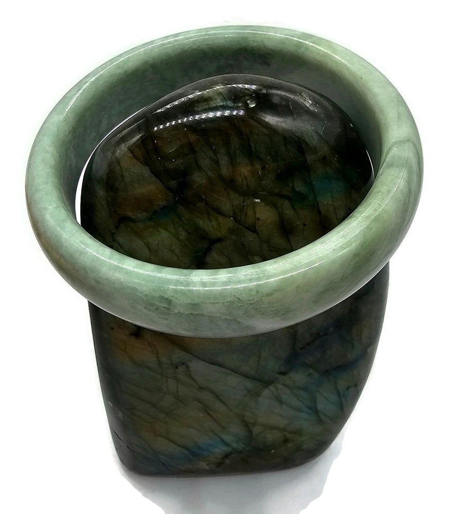 Solid Jade Bangle, 58mm Diameter, Green Nephrite Jade, Protection Gem, Lucky Gem