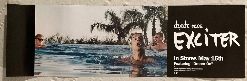Depeche Mode 2001 Promo Poster Exciter Banner Style