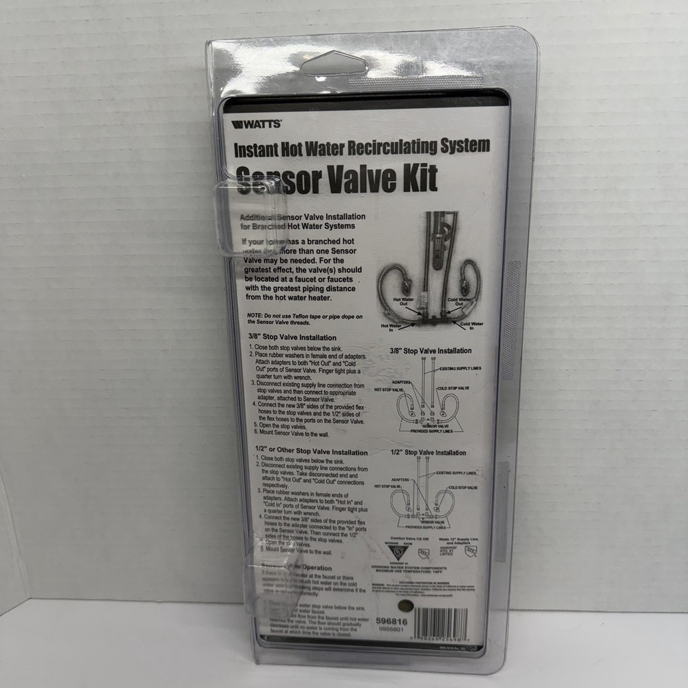 Watts Hot Water Recirculating System Sensor Valve Kit