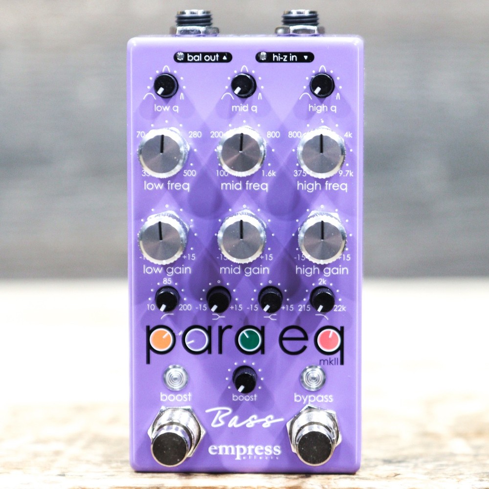 Empress Effects Bass ParaEQ Studio Grade Parametric Equalizer/Boost Effect Pedal
