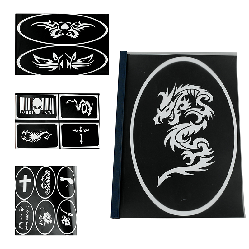OPHIR 85x Pattern Reusable Airbrush Stencils Temporary Tattoo Template Stencils