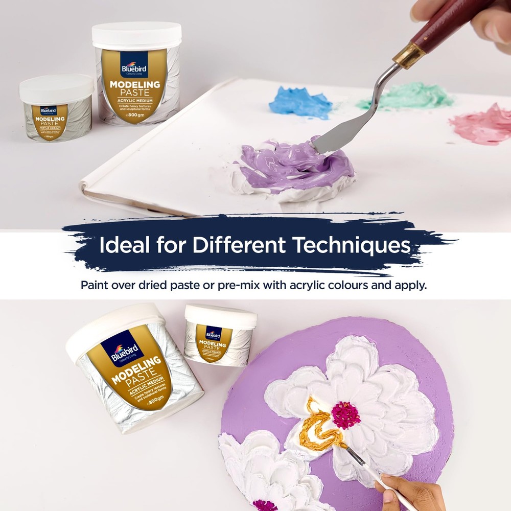 Thick Modeling Paste White 28.2 Oz / 800gm - High Density, Acrylic Medium for...