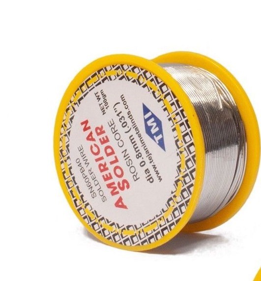 60/40 Tin/Lead Flux 2.0% 0.8mm rosin flux solder wire Roll (100 gms)