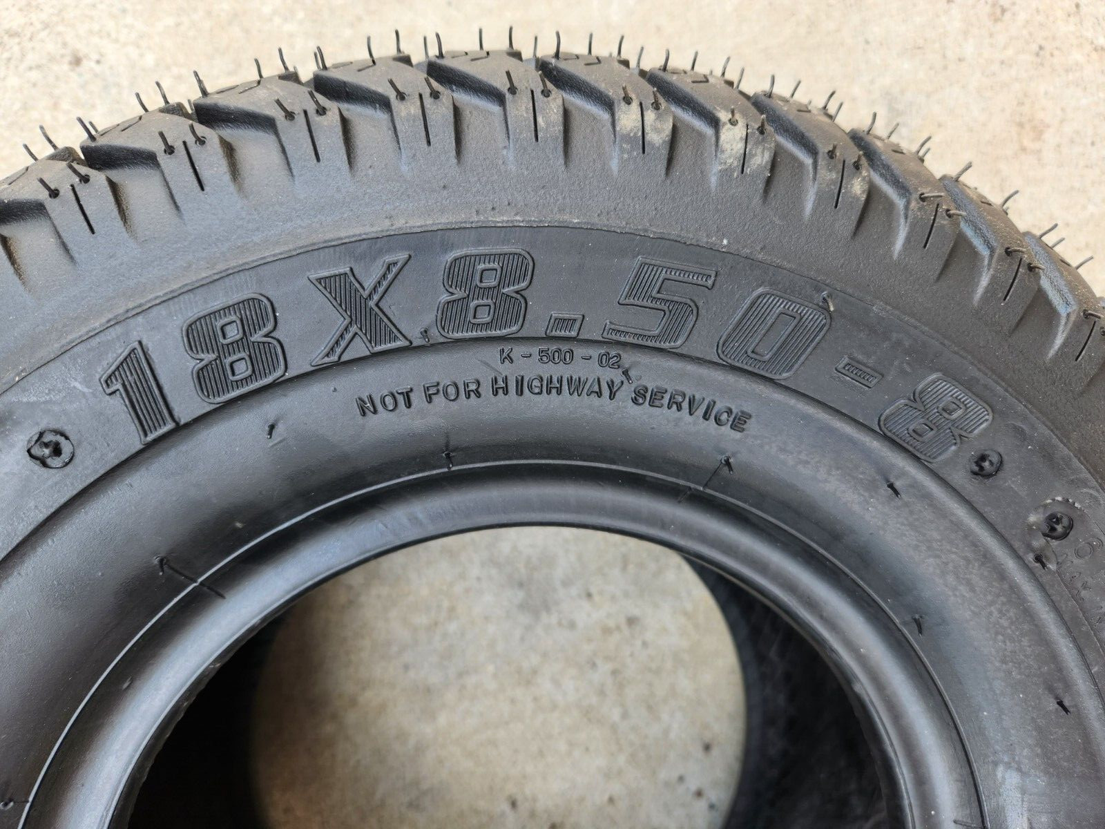 2 - 18x8.50-8 6 Ply Kenda K500 Super Turf Mower Tires Lawn and Garden FSH