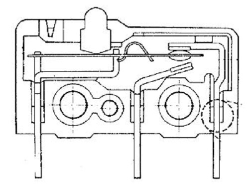 Velleman MS5-R MICROSWITCH 5A, LEVER WITH LONG ROLLER