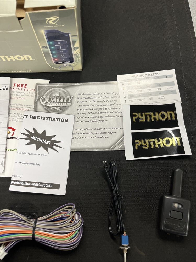 BRAND NEW Python 2-Way Remote Starter MODEL:580 COMPLETE UNIT