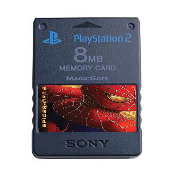 Spider Man 2 PS2 Official Memory Card Unlocked Completed Saves