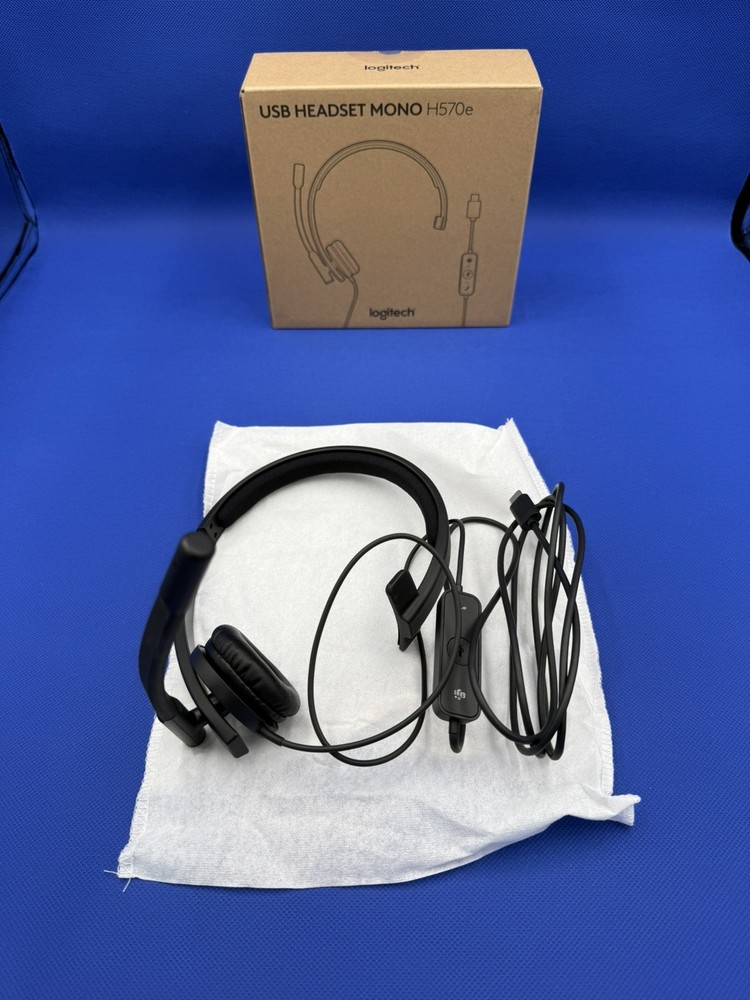 Logitech H570e USB Headset with Microphone for PC and Mac, USB-C Wired Headset