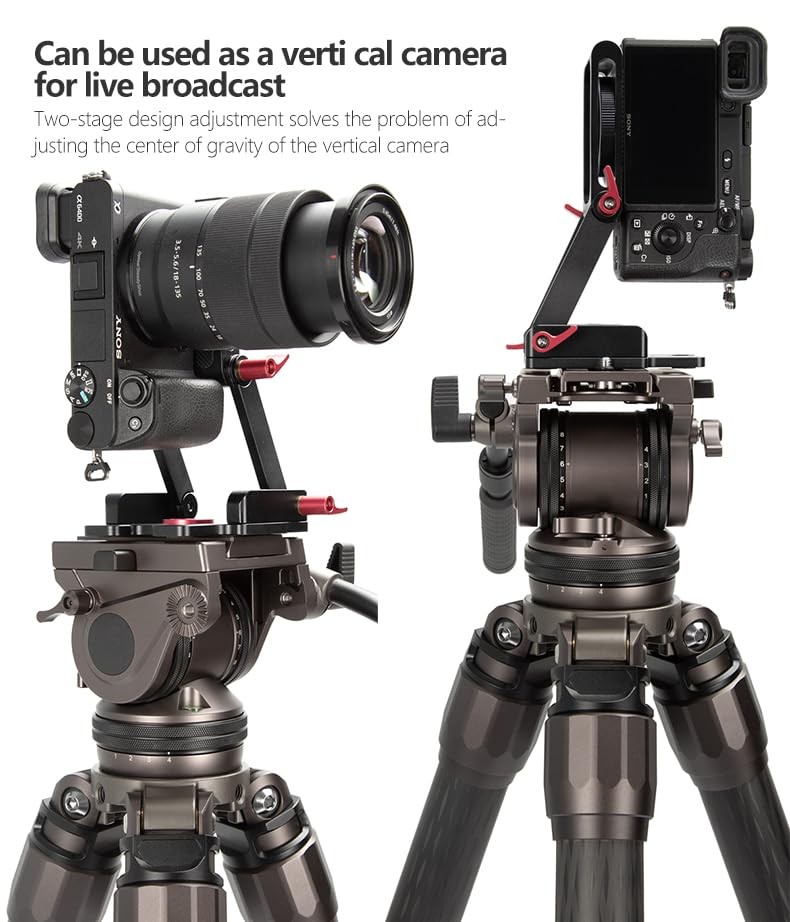 Reflex Camera Z Flex Tilt Tripod Head – Folding Z-Type Quick Release Plate, Q...