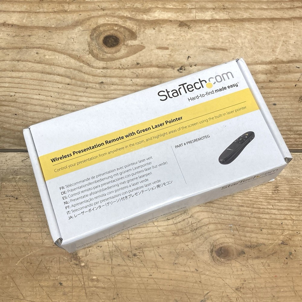 StarTech Wireless Presentation Remote with Green Laser Pointer NEW SEALED IN BOX