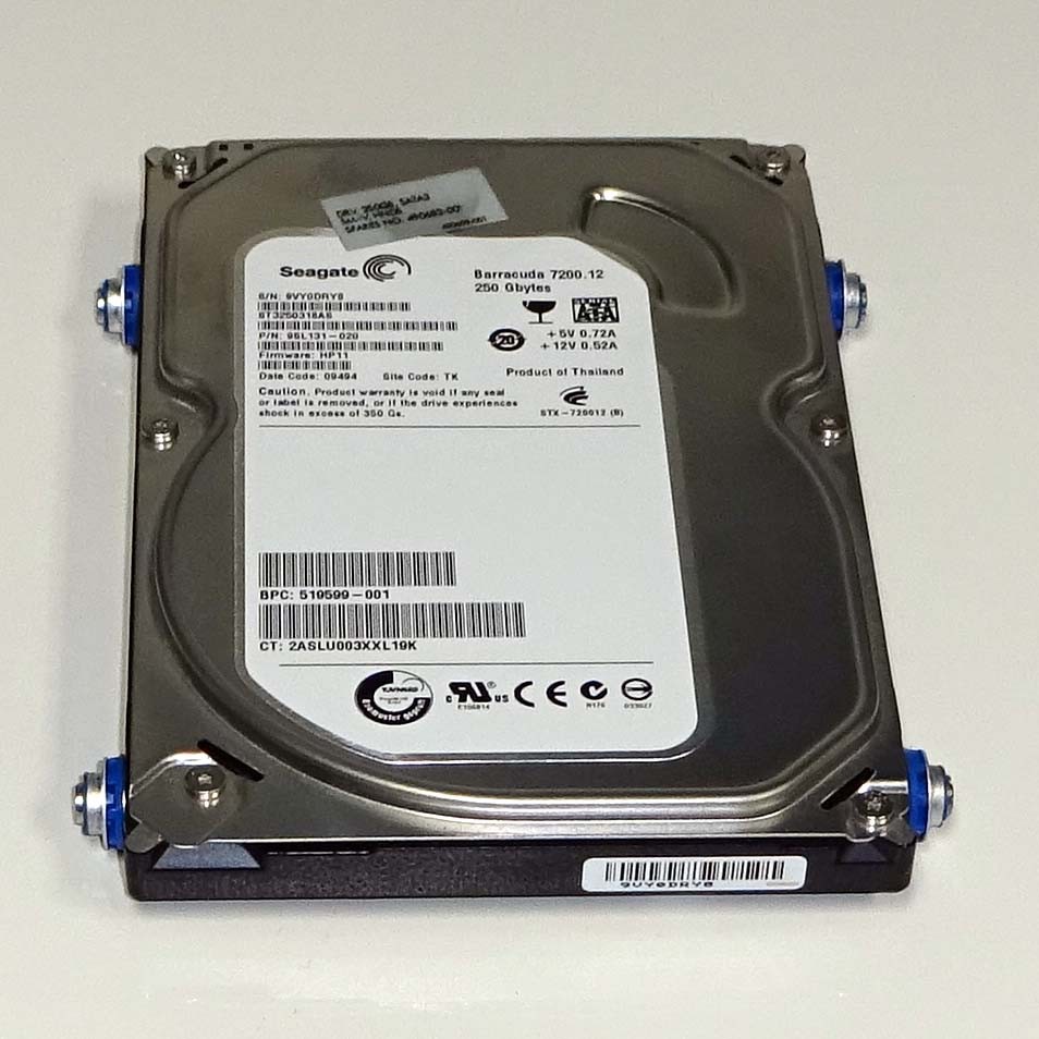250GB SATA Hard Disk Drive (HDD) Tested Working