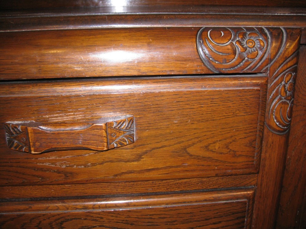 Antique Sideboard Buffet Cabinet