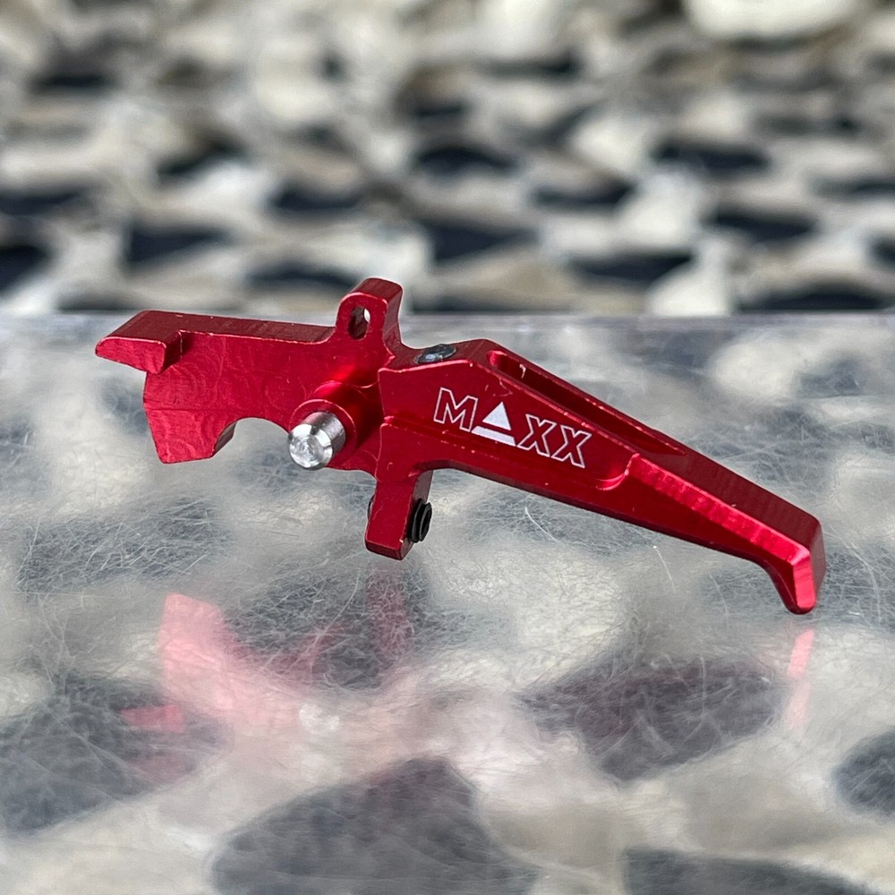 NEW Maxx Model CNC Aluminum Advanced Speed Trigger Style E - Red (MX-TRG002SER)