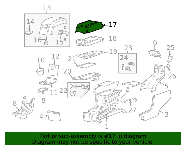 Genuine GM Compartment 25988055