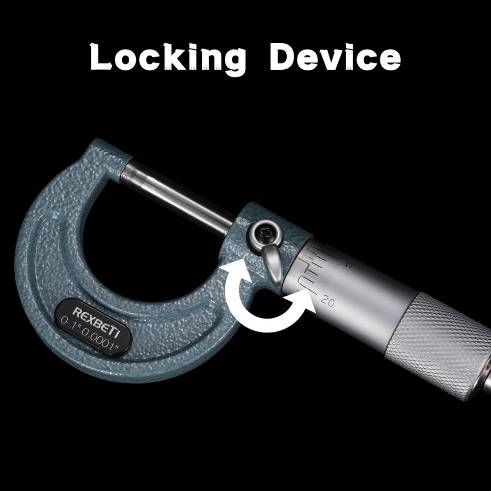 Durable Outside Micrometers Set with Protective Case and Uniform Pressure Design