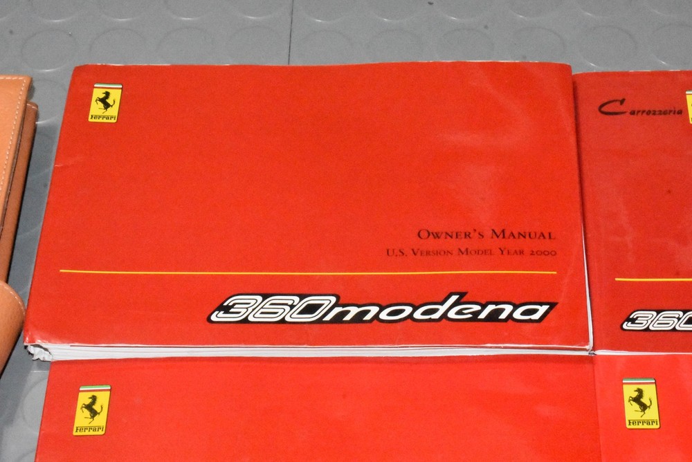 2000 Ferrari 360 Modena Owners Manual - SET