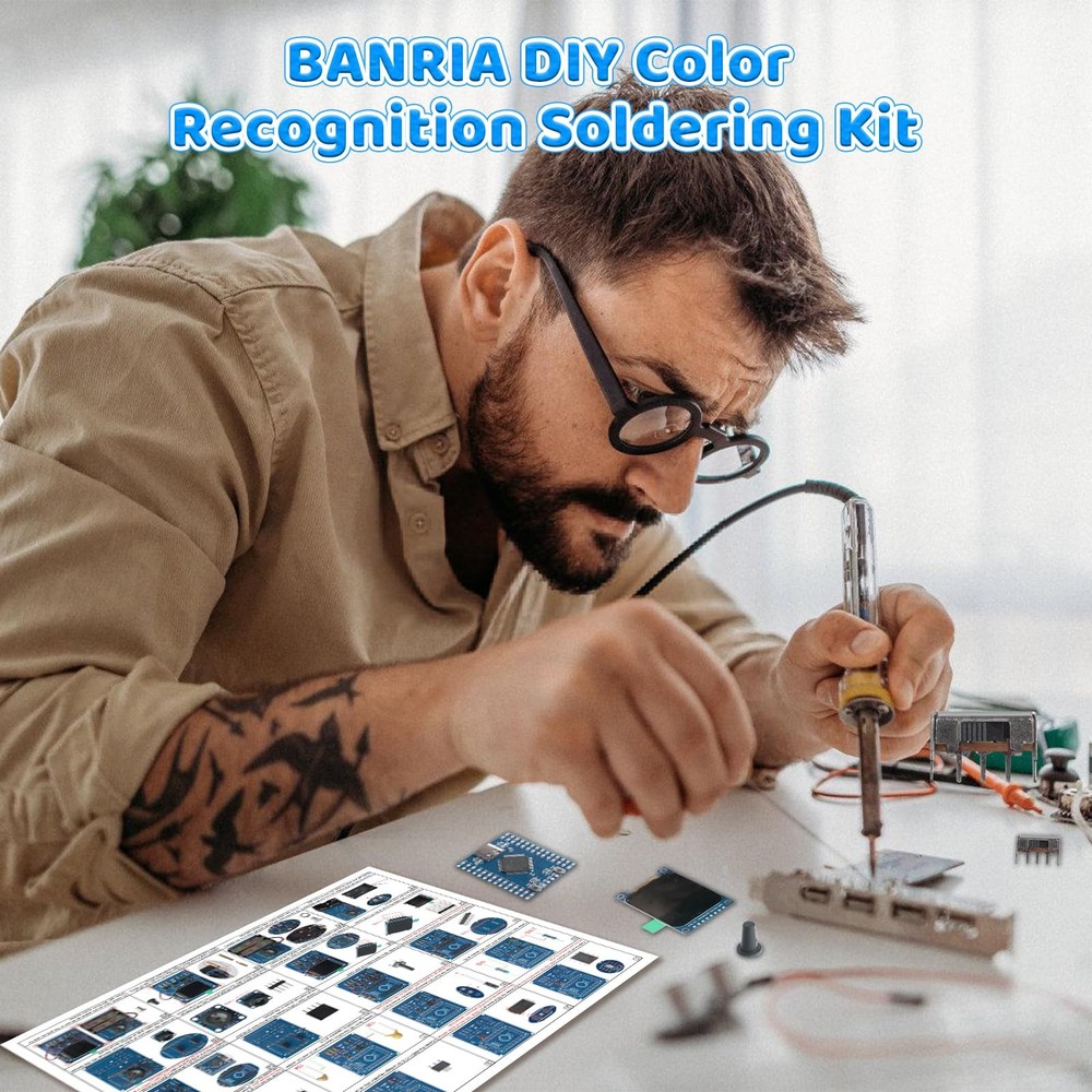 DIY Color Recognition Soldering Kit with TCS34725 Sensor, STEM Electronics Pr...