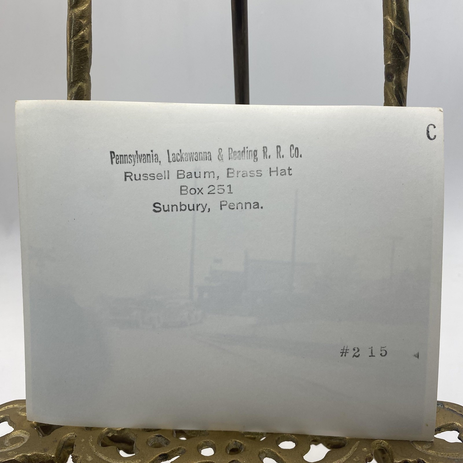 Vintage Railroad Crossing Cars Lackawanna Reading Photo 4x5 B&W Gelatin Original