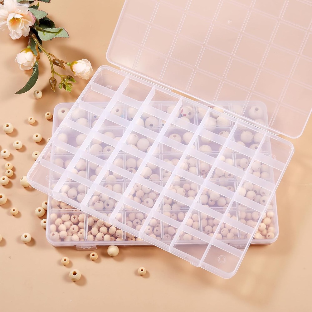 Plastic Bead Organizer Storage Box With Dividers