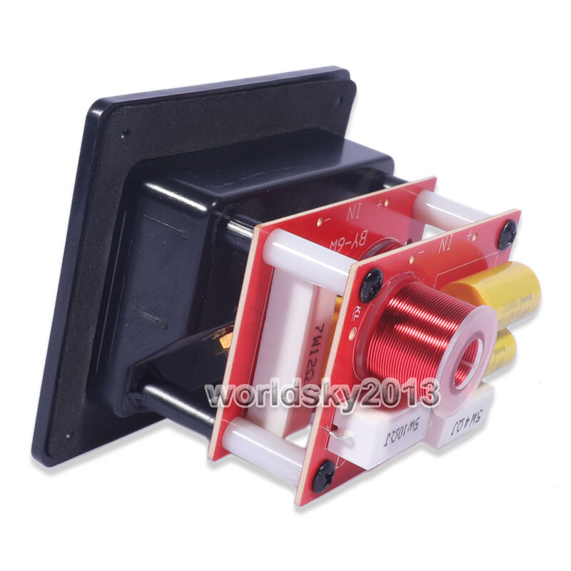 1x 120W 2 Unit High-Low Audio Speaker Frequency Divider Stereo Crossover Filter
