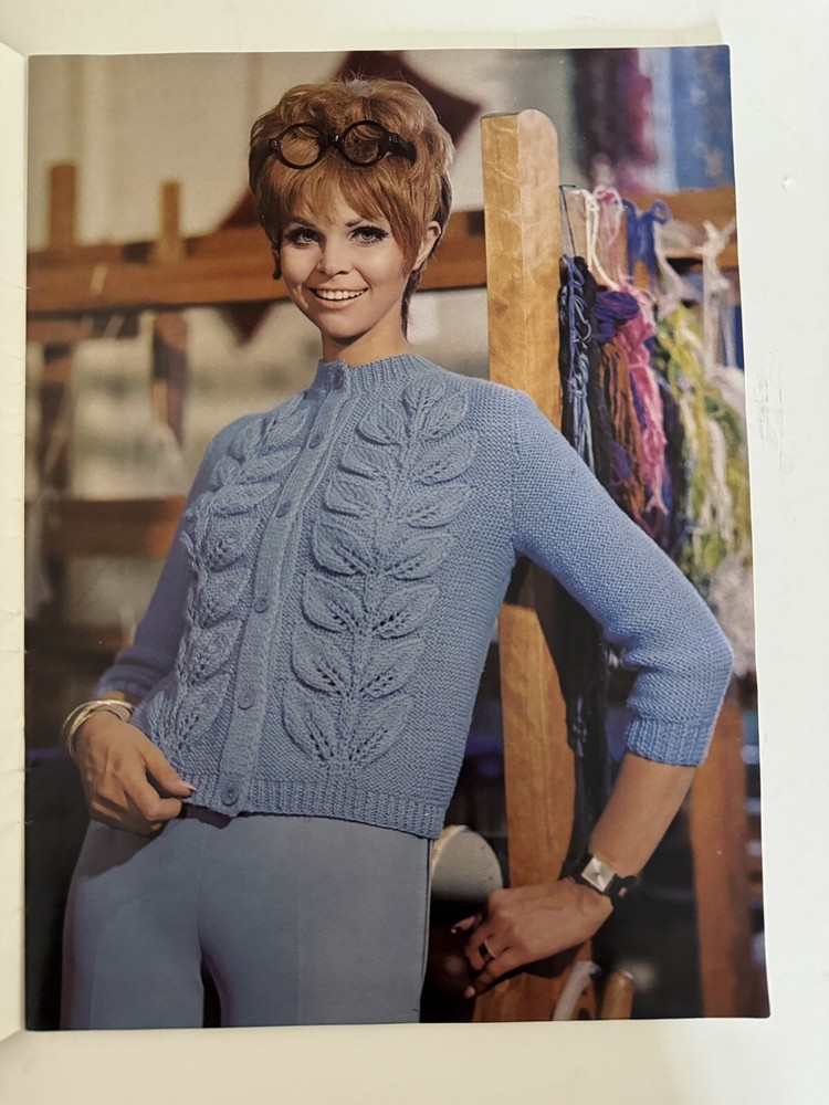 1968 Sears KNITTING PATTERN Handknit Collection Ease & Elegance Booklet MCM MOD