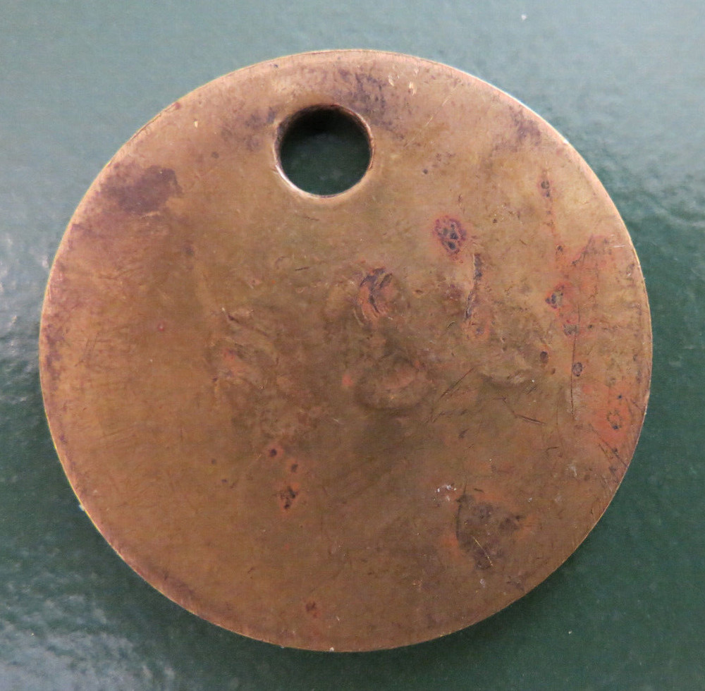 GRIMETHORPE Colliery Pit Check Tally - marked GRIMETHORPE COLLIERY 239