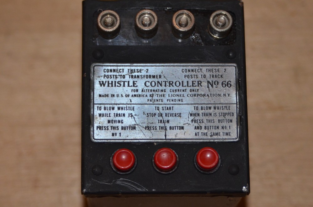 LIONEL Whistle controller No 66 Train reverse blow engine whistles No.66