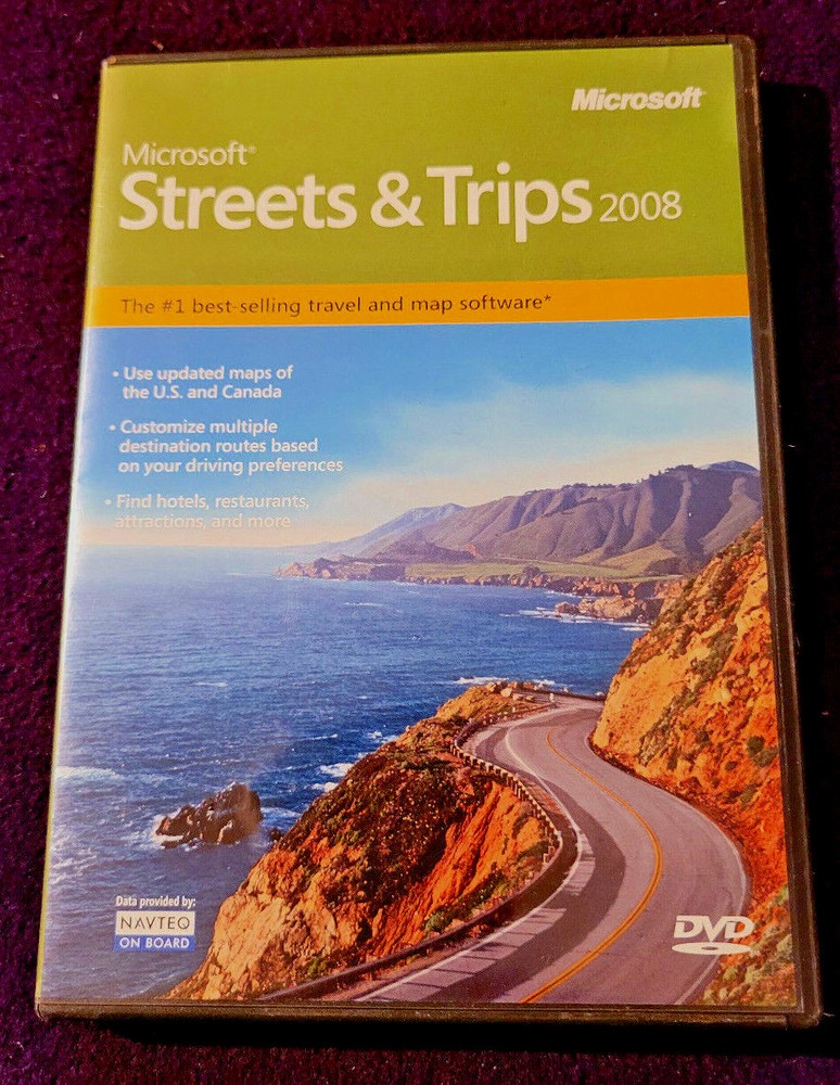 Open box US Microsoft Streets & Trips 2008 (B17-00389)