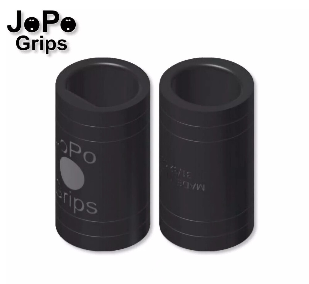 5 PACK JoPo Grips Bowling Finger Insert Power Flat/Oval Black