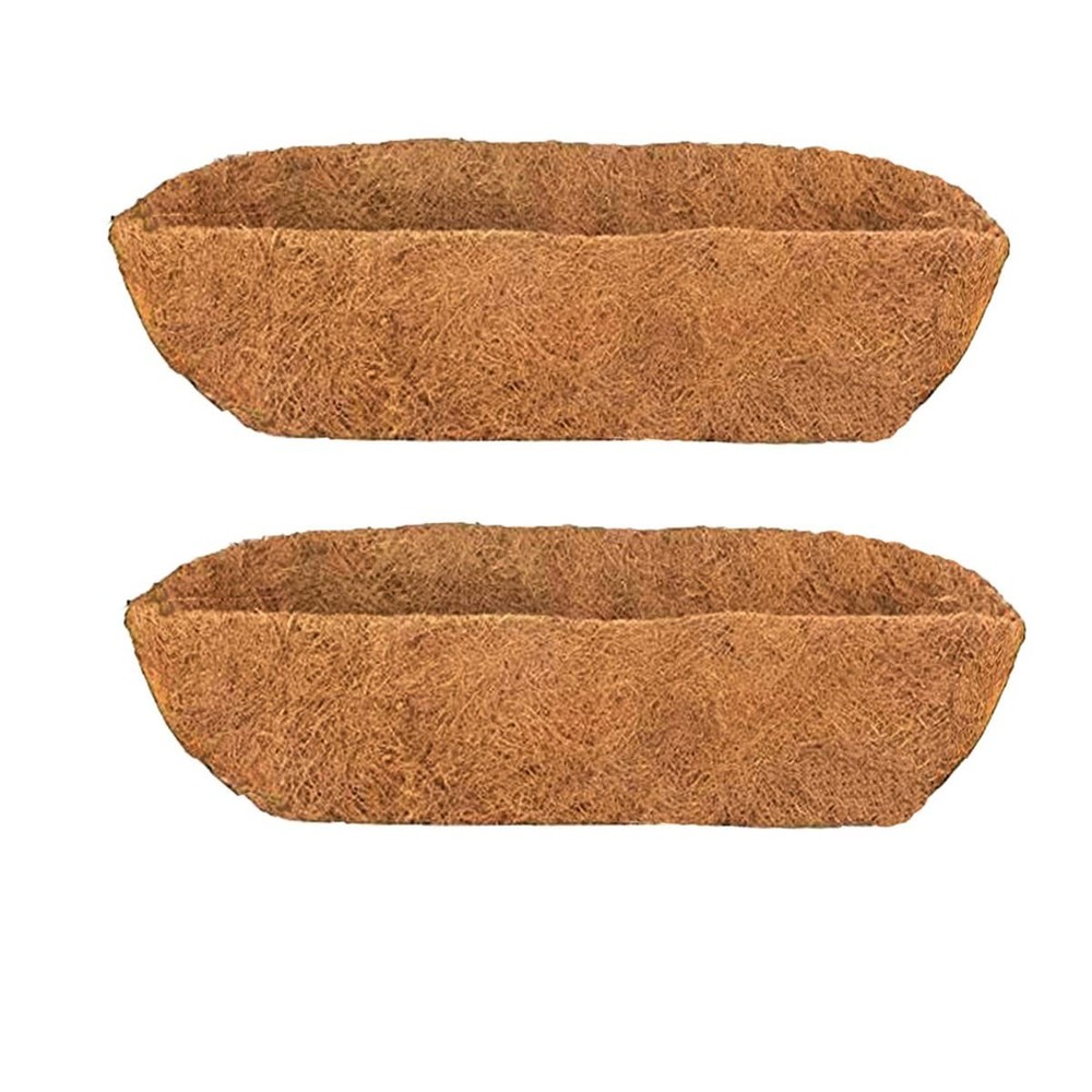 2pcs Trough Coco Liner 24 inch Wall Planter Replaceable Coco Liner for Window...