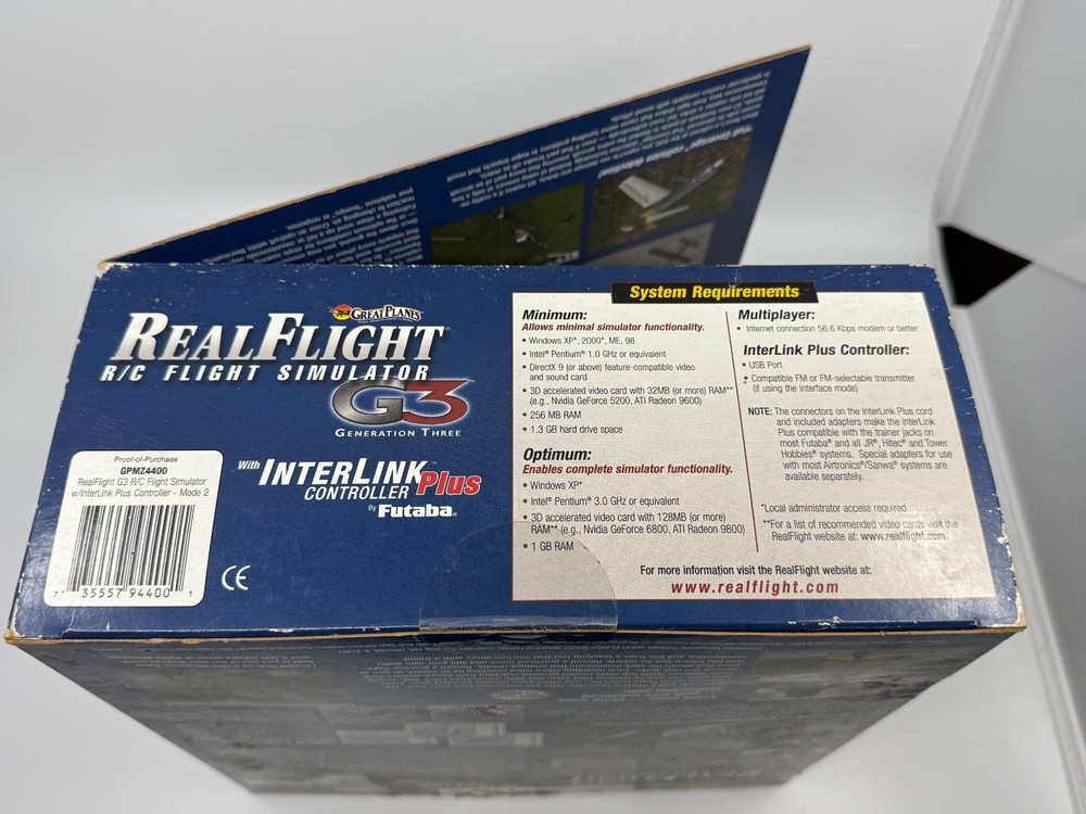 Great Planes RealFlight RC Flight Simulator G3 InterLink Plus - CIB -