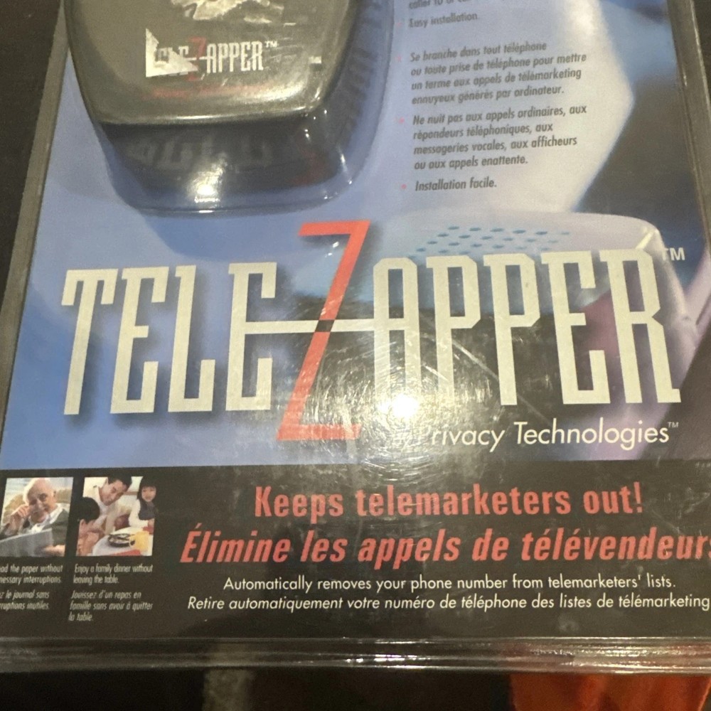 Telezapper By Privacy Technologies Keeps Telemarketers Out! - NEW SEALED PACKAGE
