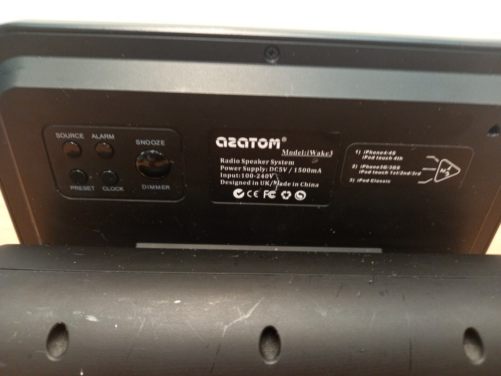Azatom I wake 3 Radio Speaker System - Black - Unit Only