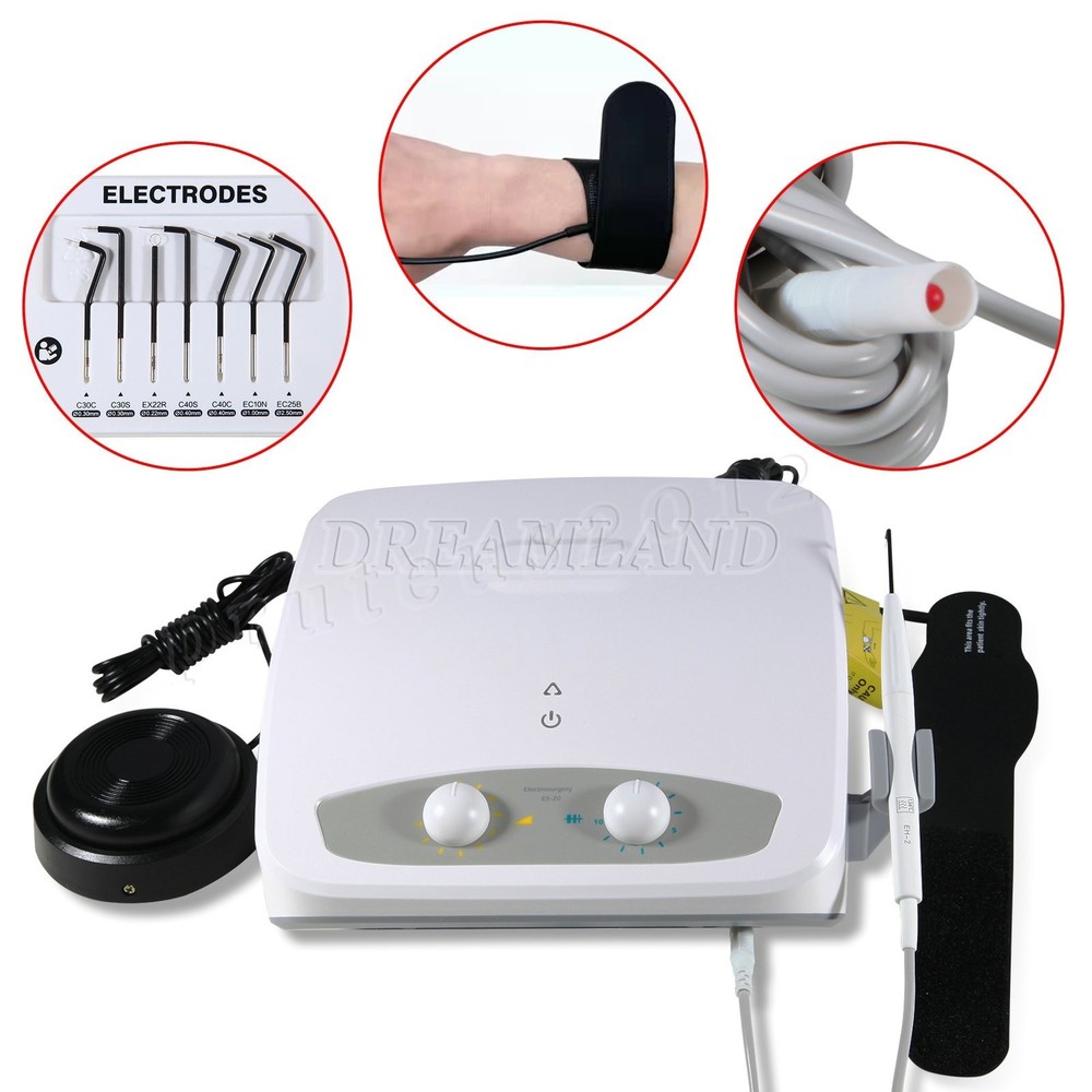 Electro Electrosurgery Unit Machine High Frequency Electric 7 Knife Tips CE