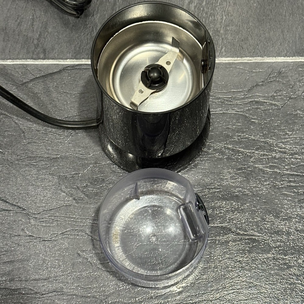 Mr. Coffee IDS57 Black Push Button Coffee Grinder / Herb Grinder Texted Working!