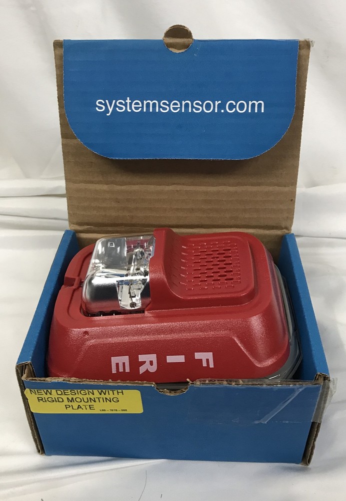 System Sensor P2RL Wall Horn Strobe Red 