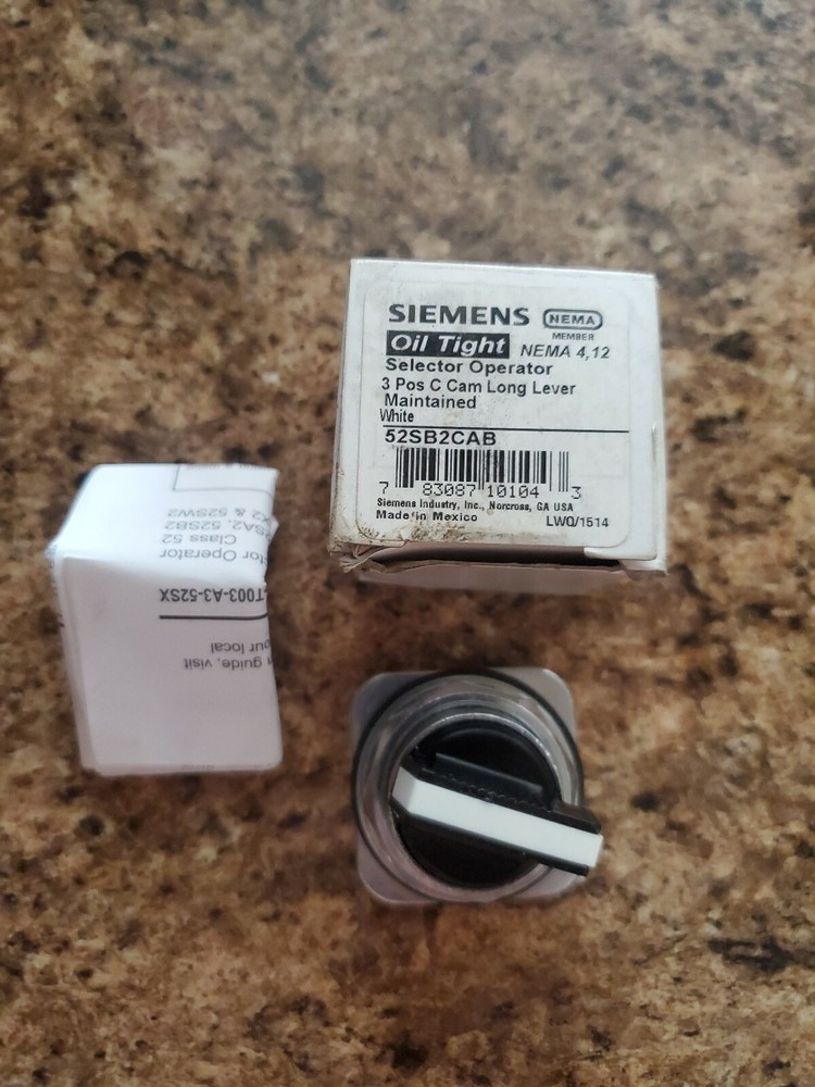 SIEMENS 3 POSITION C CAM LONG SELECTOR LEVER 52SB2CAB