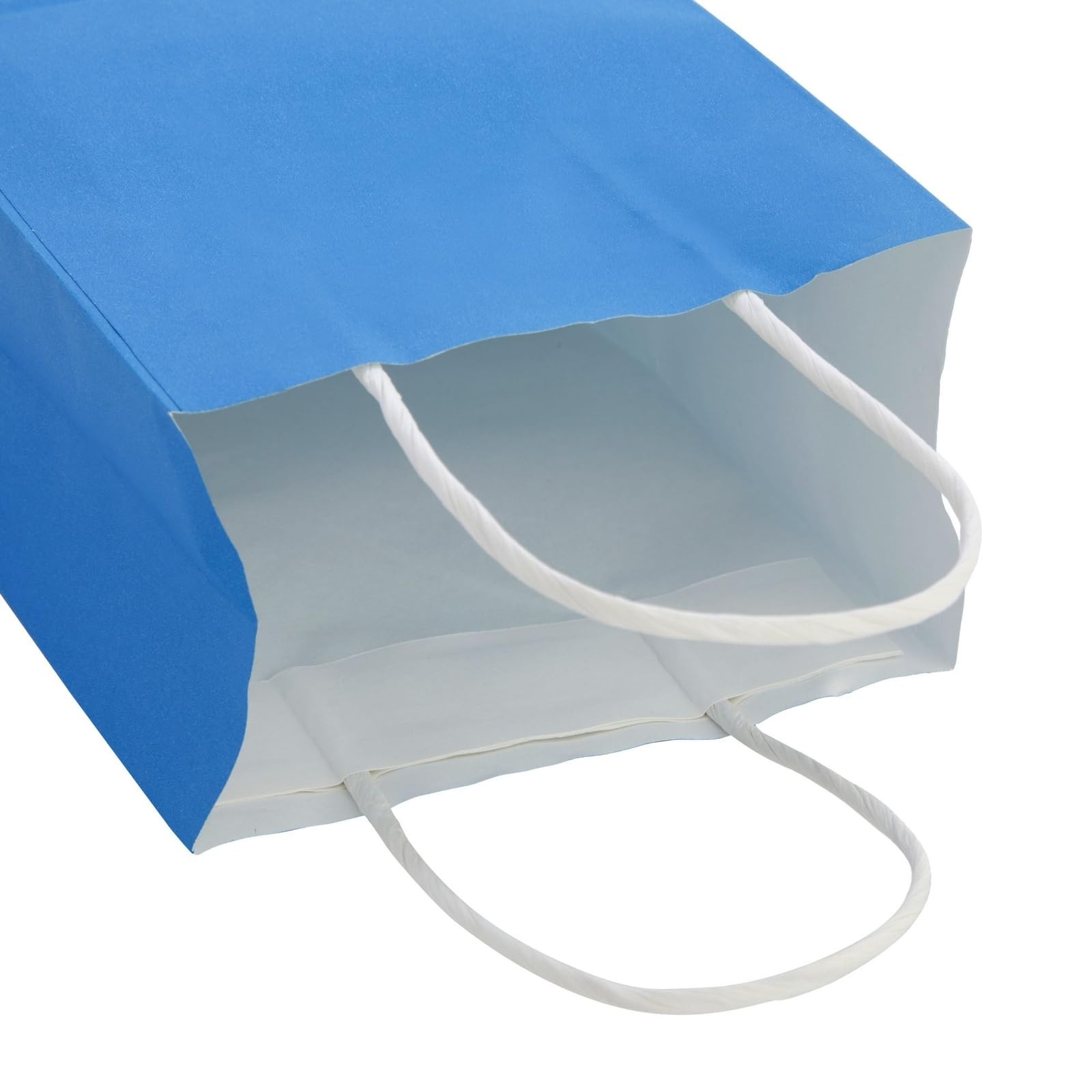 Gift Bags - 9 x 5 x 3 In, 25-Pack, Blue - Party Favor Bags with Handles for C...