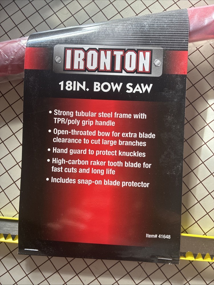 Ironton 18 inch bow saw