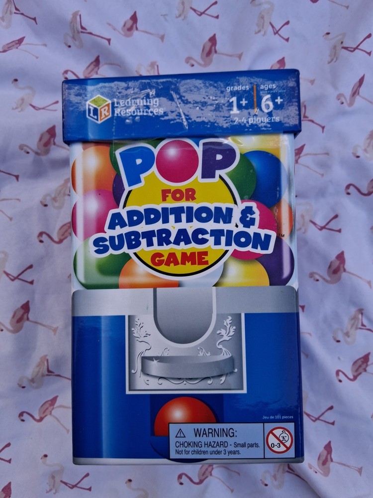 Pop for Addition & Subtraction Math Game - Number Flash Cards, Math Manipulative