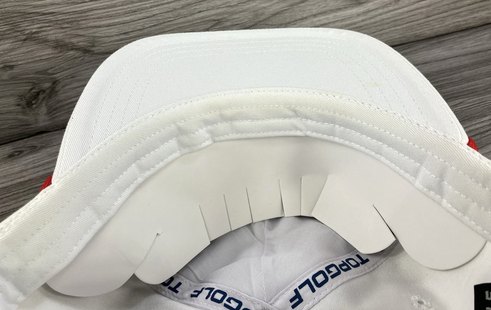 Top Golf Hat Cap white w/ red rope NWT