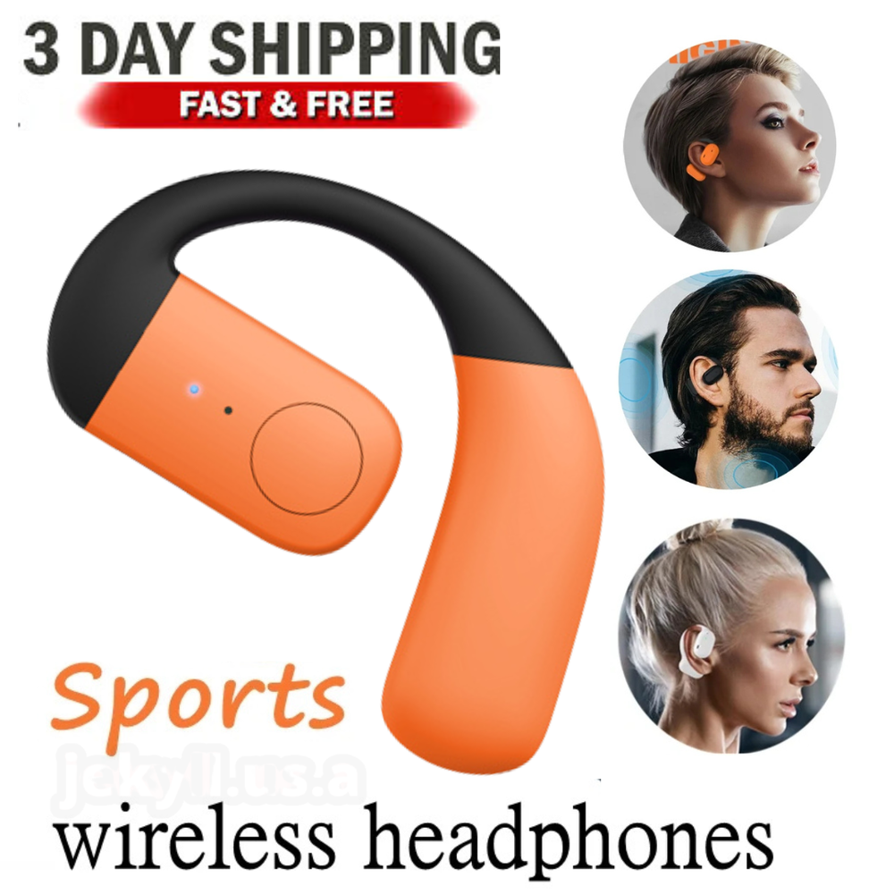 True Wireless Bone Conduction Headphones Bluetooth 5.4 Wireless Headset Earbuds