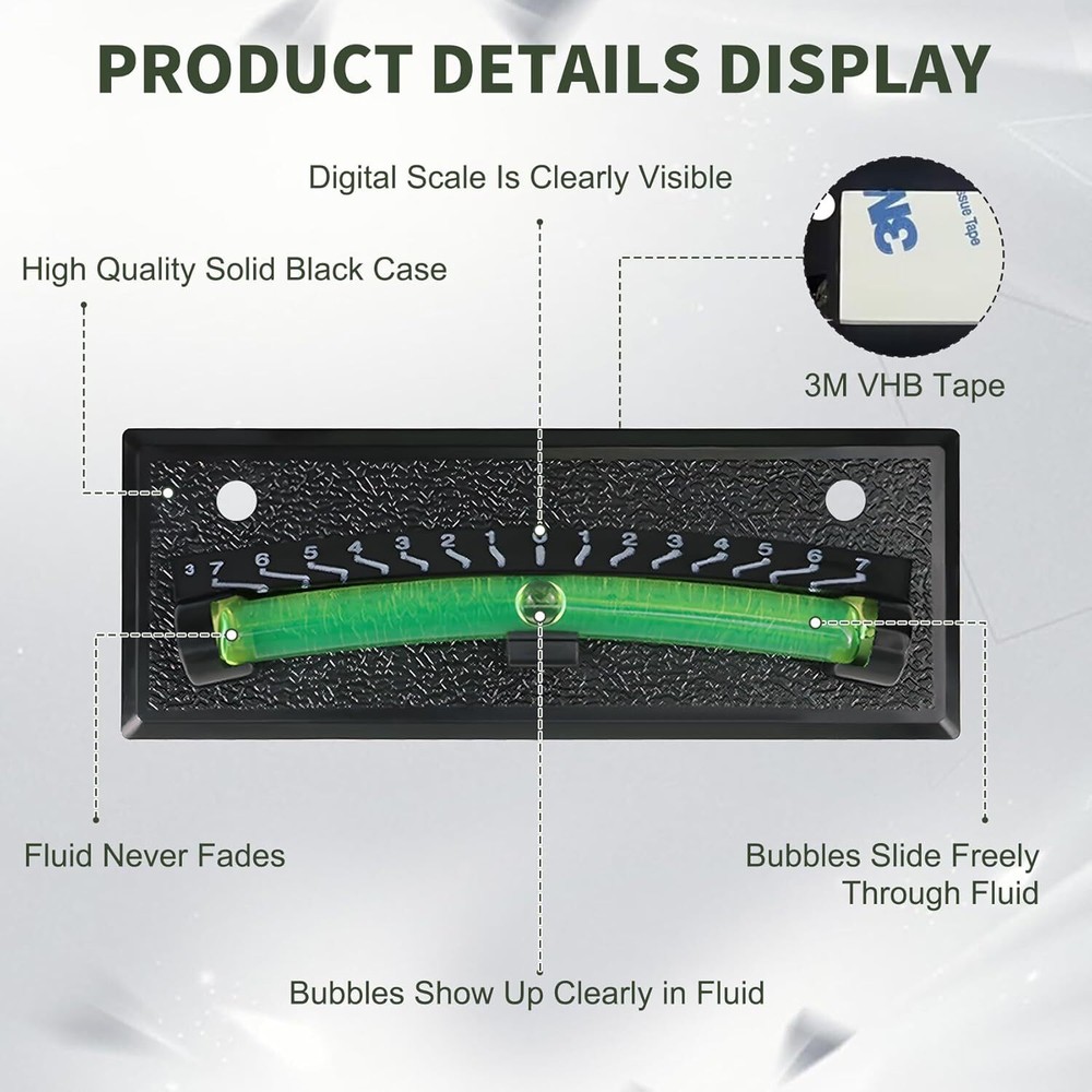 Rv Level Bubble 2-Pack, Bubble Level for Precision Leveling, Compatible with Adh